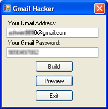 Hacking Gmail Account Password using Gmail Hacker Software