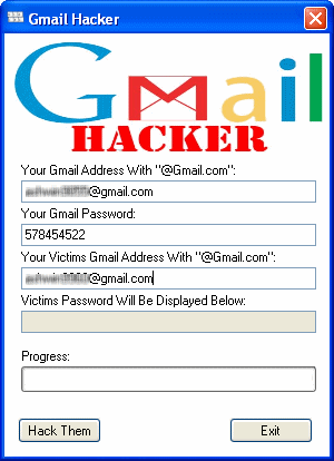 2 Hacking Gmail Account Password using Gmail Hacker Software